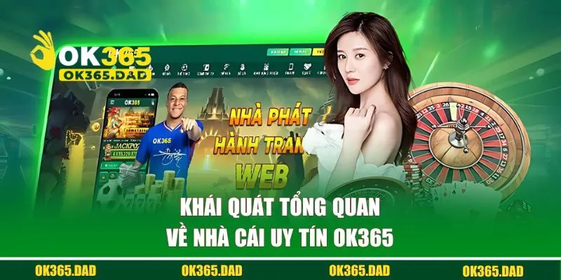 Giao diện trang chủ OK365 hiển thị gọn gàng trên điện thoại và máy tính
